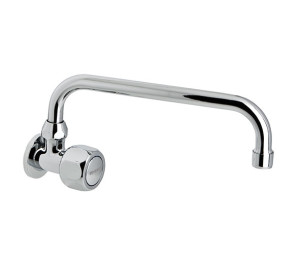 GAMMA Wall sink tap with tube spout 24 cm